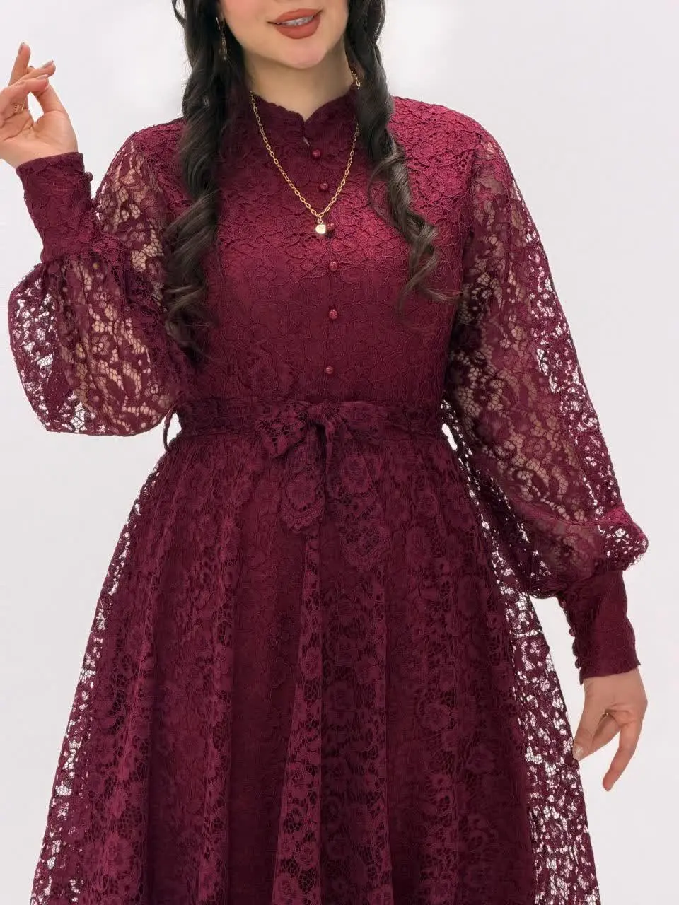 3579-پیراهن مزونی ماهرو